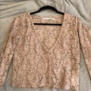 Urban outfitters cropped blouse